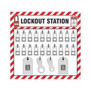 Zing Lockout Tagout Shadow Board, 22" H, 23" W 7802