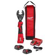 Milwaukee Tool M18 FORCE LOGIC 6 Ton Linear Utility Crimper Kit with D3 Grooves and Fixed BG Die Jaw 2978-22BG