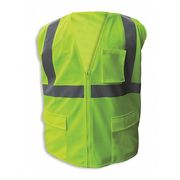 Jaydee Enguard Safety Vest, Lime, FR, Slv strp, Zip, 4XL, 2PK SV-510FRZ2-4XL