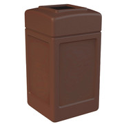 Commercial Zone Products 42 gal Square Trash Can, Brown 732137