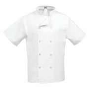 Fame Fabrics Chef Coat, Classic Wht, C10PS S/S, XS 30723