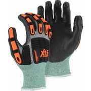 Majestic Glove Cut Resistant Impact Coated Gloves, A3 Cut Level, Polyurethane, 2XL, 12PK 34-5337/X2