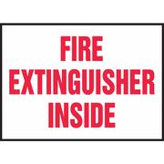 Accuform Fire Extinguisher Label, 3-1/2x5 in, Adhesive Dura-Vinyl LFXG440XVE