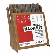 Mak-A-Key Undersized Key Stock Assortment, Stainless Steel DISP-KSS031