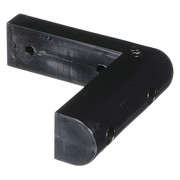 Component Hardware Black Rubber Corner Bumper, Square E C60-1030-B