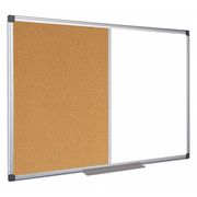 Mastervision Bulletin/Whiteboard Combination 3 ft.x4ft., Aluminum Frame XA0502170