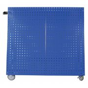 Triton Products 36-3/4 In. L x 39-1/4 In. H x 21-1/4 In. W Aluminum Frame Tool Cart with Tray and Blue LocBoard LBC-18B