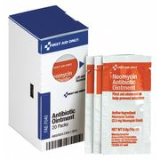 First Aid Only First Aid Kit Refill, Antibiotic Ointment, 20 Per Box FAE-7040