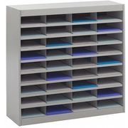 Safco Literature Organizer, 36 Compartments, Gry 9221GRR