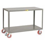 Little Giant Mobile Table, 2 Shelf, 3600 lb., 30x48" IP3048-2R-6PYFL