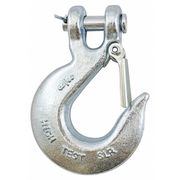 Indusco Hook, 3/8", Clevis Slip, Ht Zp, w/Lt 47400291