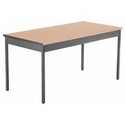 Ofm Utility Table, 30" D, 30" H, Maple, Laminate UT3060-MPL