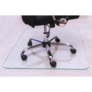 Floortex Glass Chair Mat 40"x53", Rectangular Shape, Clear, for Hard Floor/Carpet FC124053EG