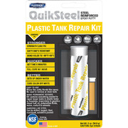 Blue Magic Plastic Tank Repair Kit, QuikSteel, 2 oz Container Size, 1 to 1, White 6522KTRI
