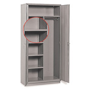 Equipto Storage Cabinet Extra 18"D Half Shelf, GY 16032A-GY