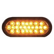 Buyers Products 6 Inch Amber Oval Recessed Strobe Light With 24 LED SL65AO