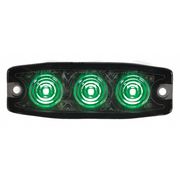 Buyers Products Ultra Thin 3.5 Inch Green LED Strobe Light 8892239
