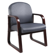 Boss GraySide Chair, 24 inW25"L34"H, Fixed, FabricSeat, B9570Series B9570-GY