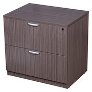 Boss 31" W 2 Drawer File Cabinet, Driftwood, Letter/Legal N112-DW