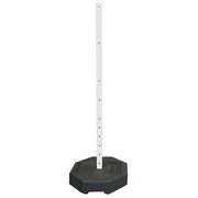 Plasticade Sign Base with Post, Rubber 60 lbs. 800-RB-60-60PK-KIT