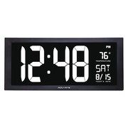 Acurite Weathered Black Wall Clock W/ Thermometer and Hygrometer, 24  75473M