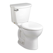 American Standard Cadet Pro Round Front 1.6 Gpf Toilet In, 1.6 gpf, Cadet Flushing System, Floor Mount, Round, White 215DA.004.020