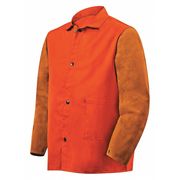 Steiner Flame Resistant Jacket w/Leather Sleeves, Brown, XL 1250-X