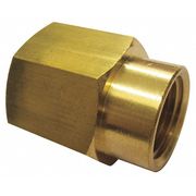 Zoro Select Brass Reducing Coupling, FNPT, 1/2" x 1/8" Pipe Size 6AYR4