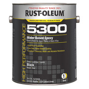 Rust-Oleum Epoxy Paint, Black, Gloss, 1 gal, 200 to 350 sq ft/gal, None Series 5379408
