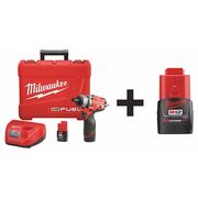 Milwaukee Tool Cordless Screwdriver Kit, 12.0V 2402-22, 48-11-2420