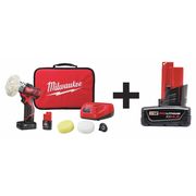 Milwaukee Tool Cordless Polisher Kit, 12.0V 2438-22X, 48-11-2440