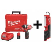 Milwaukee Tool Cordless Screwdriver Kit, Li-Ion Battery 2402-22, 2351-20
