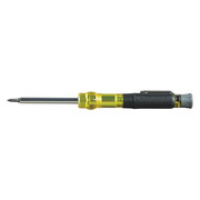 Klein Tools Multi-Bit Electronics Pocket Screwdriver, SAE, 4-In-1 #0, #00, 1/8 in, 3/32 in, 6 1/2 in L 32614