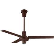 Qmark Industrial Ceiling Fan, 1 Phase, 120V AC 60001HP-BRN