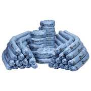 Pig Absorbent Sock, 70 gal, 3 in x 4 ft, Water, Blue, 40 PK WTR018