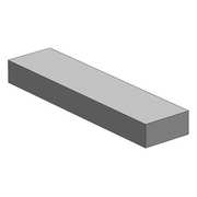 Zoro Select Carbon Steel Bar, 36" L, 1/4" W 18F.125X.25-36