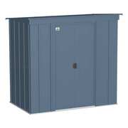 Arrow Storage Products 6x4 Classic Steel Storage Shed, Blue Grey CLP64BG