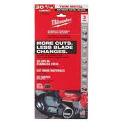 Milwaukee Tool 30-9/16 in. 12/14 TPI Extreme Thin Metal Compact Portable Band Saw Blades (3 pk) 48-39-0631