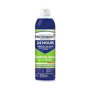 Microban Disinfectant and Sanitizing Spray, Aerosol Spray Can, Citrus, 6 PK 30130