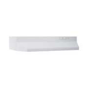 Broan Range Hood, 210cfm, Rectangular, White, 30"W BUEZ030WW