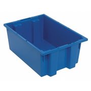 Quantum Storage Systems Stack & Nest Container, Blue, Polyethylene, 19 1/2 in L, 13 1/2 in W, 8 in H SNT200BL