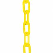 Zoro Select .75" (#3, 19 mm.) x 50 ft. Yellow Plastic Chain 00002-50