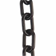 Zoro Select .75" (#3, 19 mm.) x 50 ft. Black Plastic Chain 00003-50