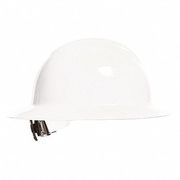 Bullard Full Brim Hard Hat, Classic, Type 1, Class E, Ratchet (6-Point), White 33WHR
