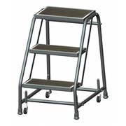 Ballymore 28 1/2 in H Steel Rolling Ladder, 3 Steps, 450 lb Load Capacity 318R
