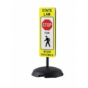 Tapco Traffic Sign, 36 in Height, 12 in Width, Aluminum, Vertical Rectangle, English 373-05103B