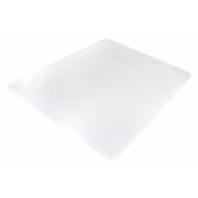 Aleco Chair Mat 43"x53", Traditional Lip Shape, Clear, for Carpet 122183