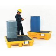 Ultratech Ultra Spill Pallet, 66 gal Spill Capacity, 4 Drum, 6000 lb., Polyethylene 1000