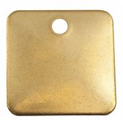 C.H. Hanson 41772 Blank Tag, 2 - 1/16 in.W, Gold, Brass, PK100