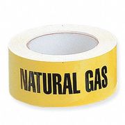 Harris Industries Pipe Marker, Natural Gas, Yellow, 2X90FT NATUR 2X90FT NATUR